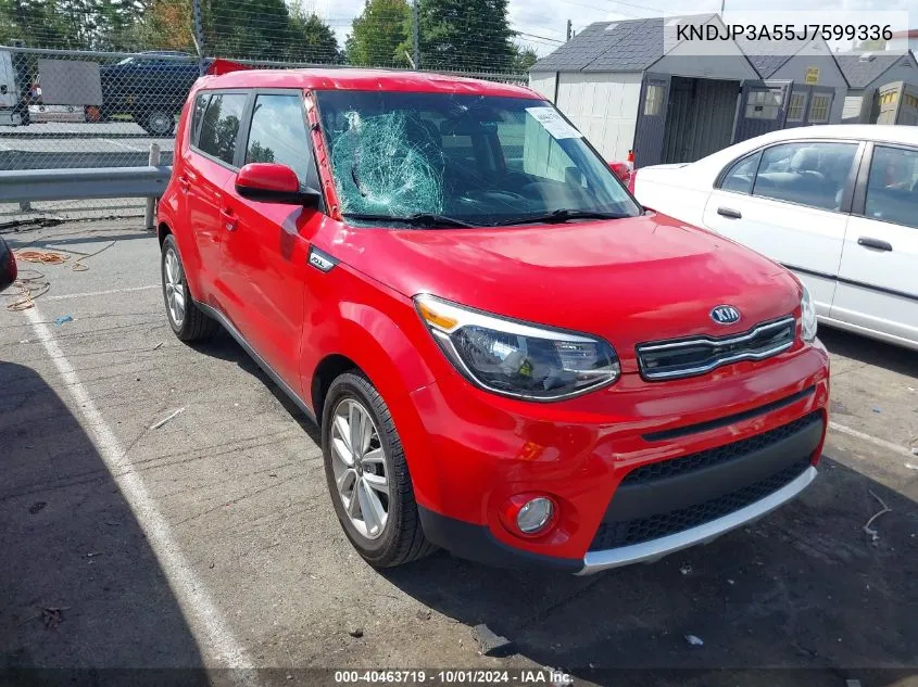 2018 Kia Soul + VIN: KNDJP3A55J7599336 Lot: 40463719