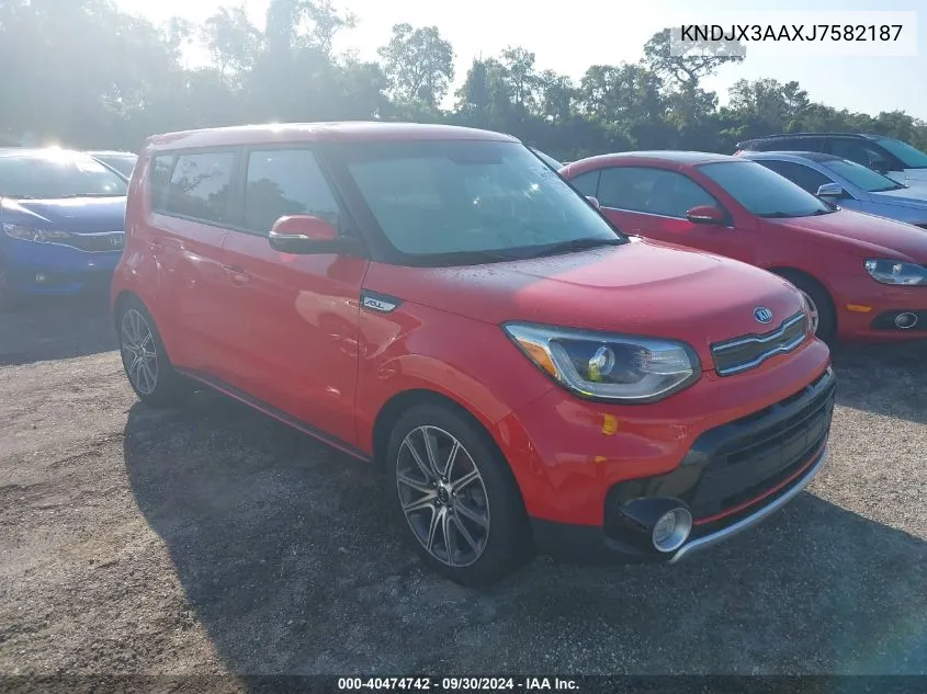 2018 Kia Soul ! VIN: KNDJX3AAXJ7582187 Lot: 40474742