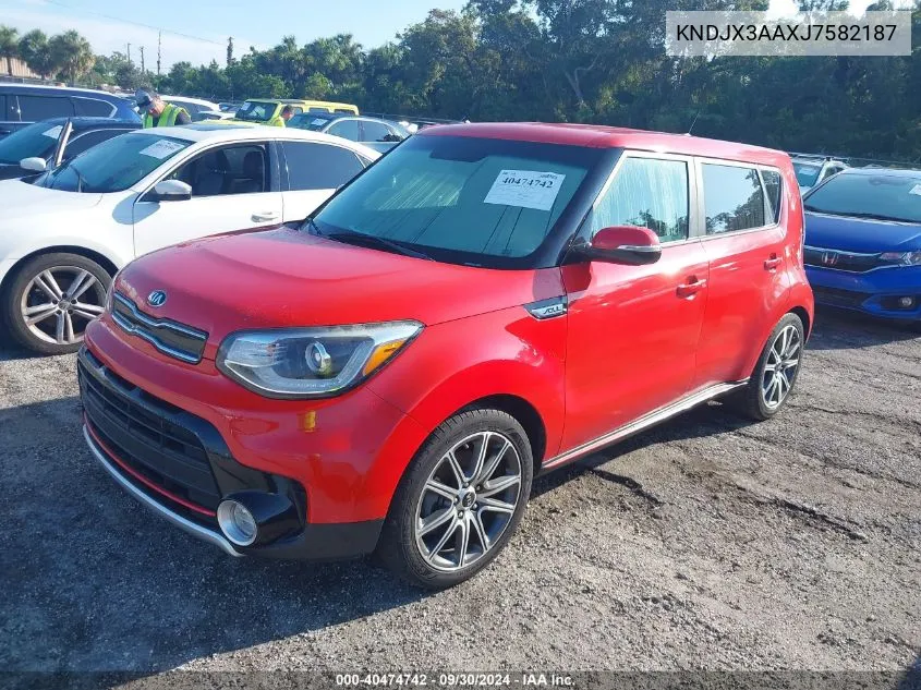 KNDJX3AAXJ7582187 2018 Kia Soul !