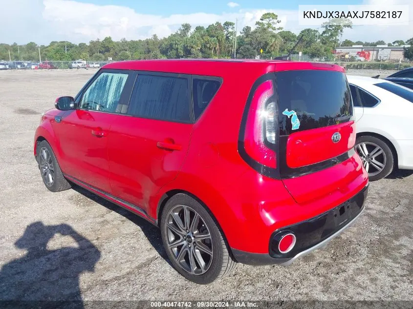 2018 Kia Soul ! VIN: KNDJX3AAXJ7582187 Lot: 40474742