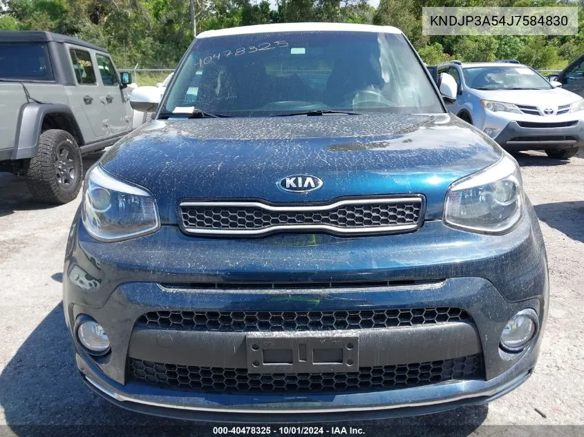 2018 Kia Soul + VIN: KNDJP3A54J7584830 Lot: 40478325