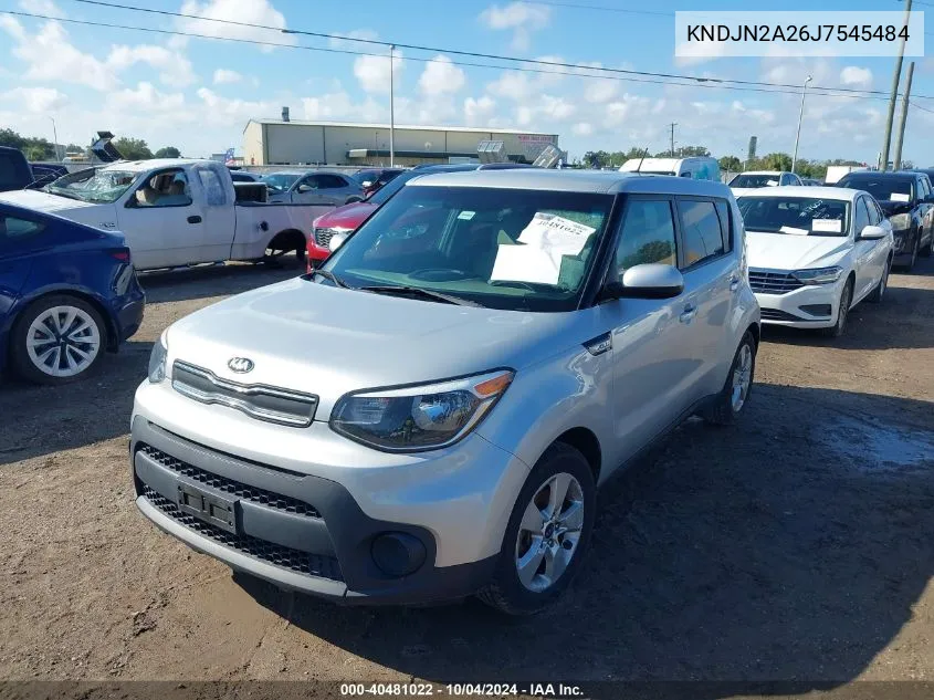 2018 Kia Soul VIN: KNDJN2A26J7545484 Lot: 40481022