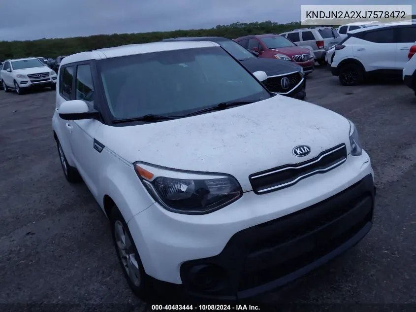 2018 Kia Soul VIN: KNDJN2A2XJ7578472 Lot: 40483444