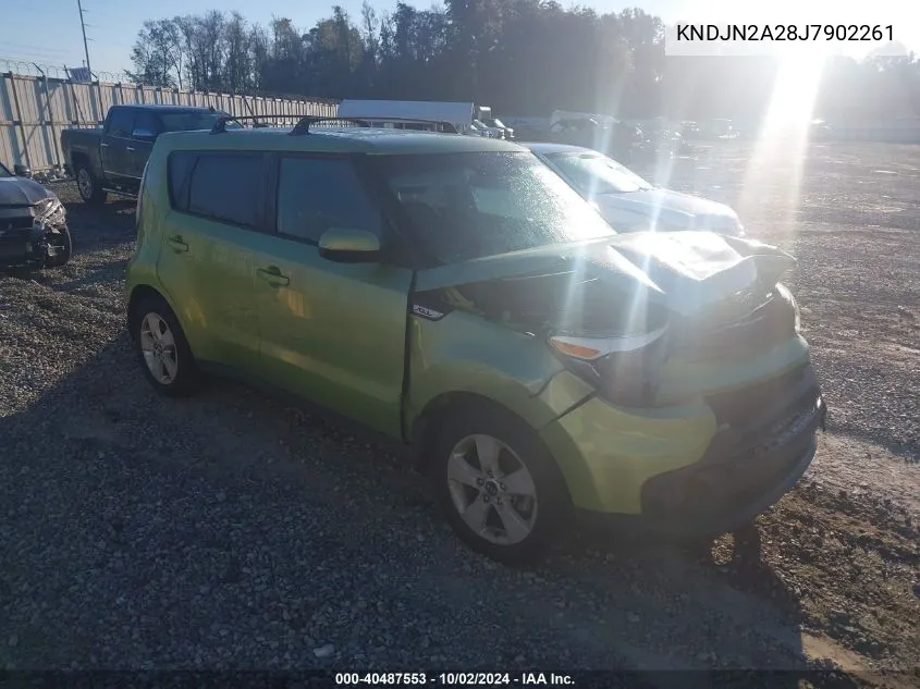 2018 Kia Soul VIN: KNDJN2A28J7902261 Lot: 40487553