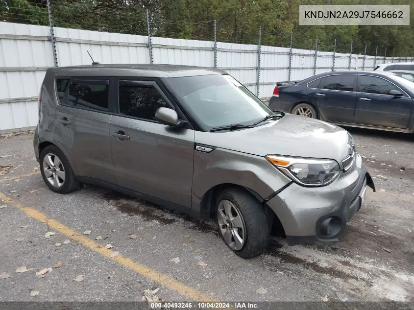 2018 Kia Soul VIN: KNDJN2A29J7546662 Lot: 40493246