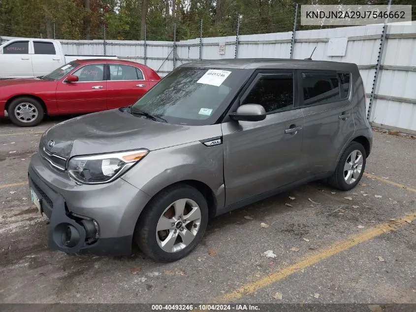 2018 Kia Soul VIN: KNDJN2A29J7546662 Lot: 40493246