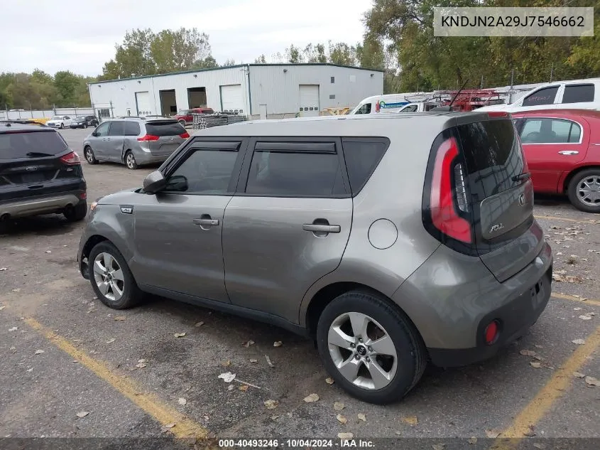 2018 Kia Soul VIN: KNDJN2A29J7546662 Lot: 40493246