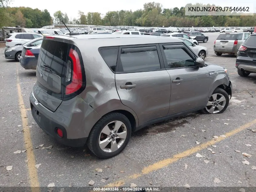 2018 Kia Soul VIN: KNDJN2A29J7546662 Lot: 40493246