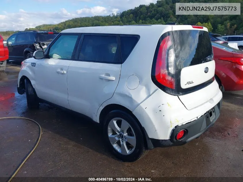 2018 Kia Soul VIN: KNDJN2A29J7575773 Lot: 40496789