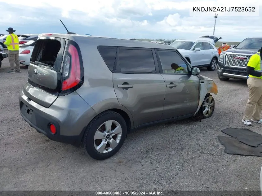 KNDJN2A21J7523652 2018 Kia Soul