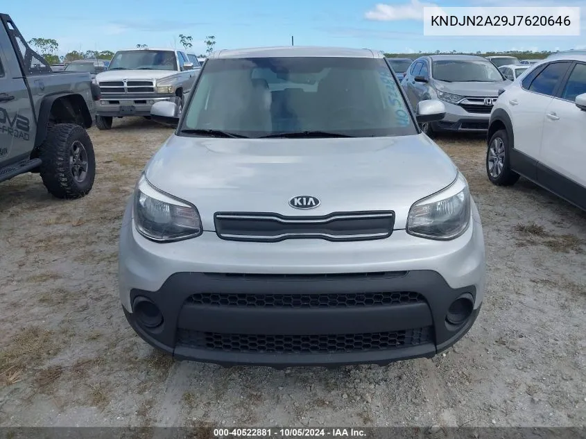 2018 Kia Soul VIN: KNDJN2A29J7620646 Lot: 40522881