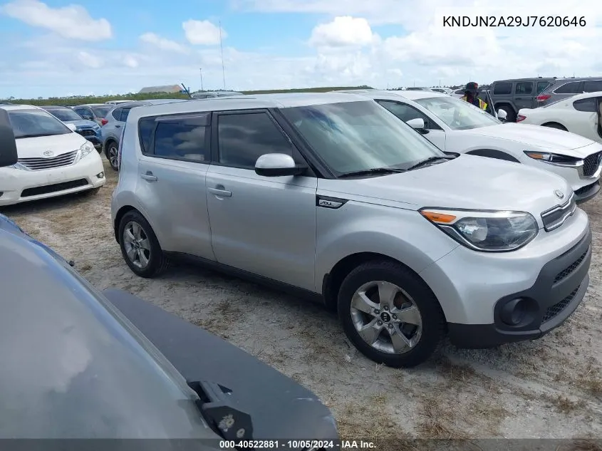 2018 Kia Soul VIN: KNDJN2A29J7620646 Lot: 40522881