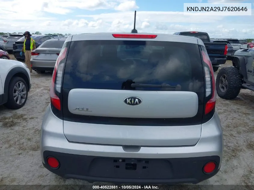 2018 Kia Soul VIN: KNDJN2A29J7620646 Lot: 40522881