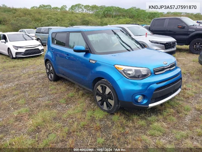 2018 Kia Soul + VIN: KNDJP3A57J7591870 Lot: 40533965