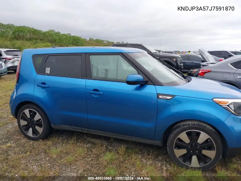 2018 Kia Soul + VIN: KNDJP3A57J7591870 Lot: 40533965