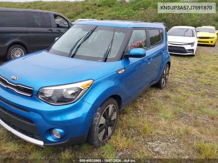 2018 Kia Soul + VIN: KNDJP3A57J7591870 Lot: 40533965