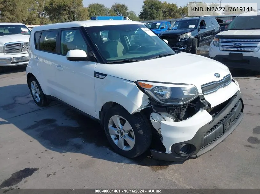 2018 Kia Soul VIN: KNDJN2A27J7619141 Lot: 40601461