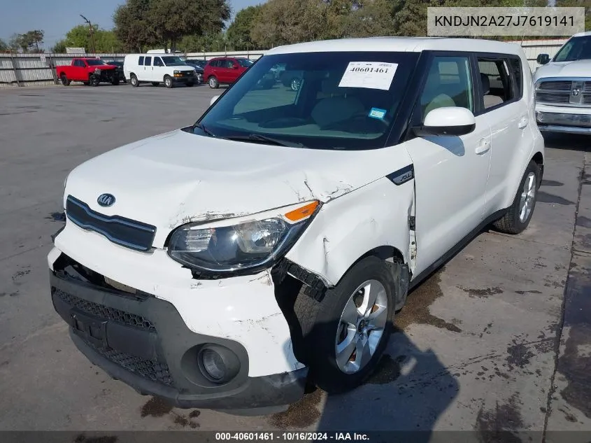 2018 Kia Soul VIN: KNDJN2A27J7619141 Lot: 40601461