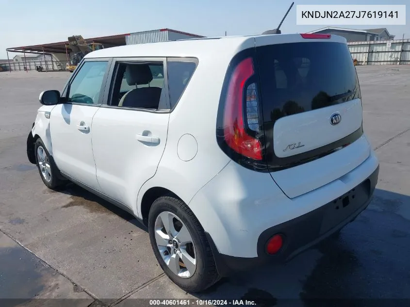 2018 Kia Soul VIN: KNDJN2A27J7619141 Lot: 40601461