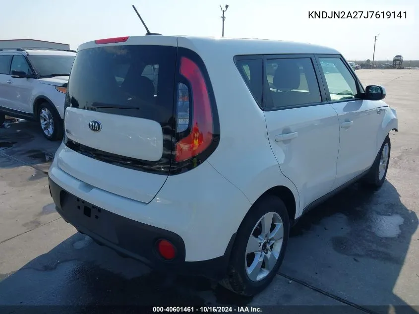 2018 Kia Soul VIN: KNDJN2A27J7619141 Lot: 40601461