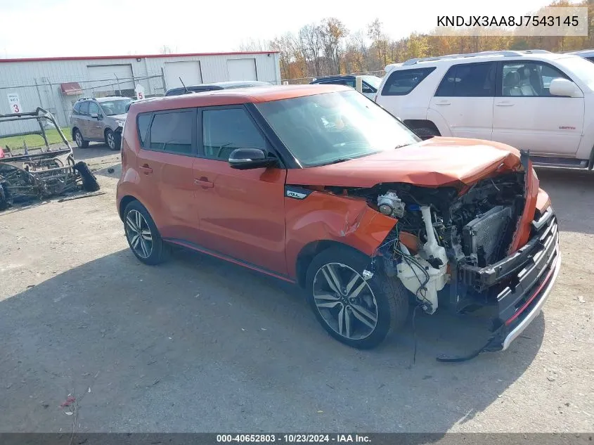 2018 Kia Soul ! VIN: KNDJX3AA8J7543145 Lot: 40652803