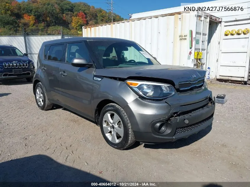 2018 Kia Soul VIN: KNDJN2A27J7566876 Lot: 40654012