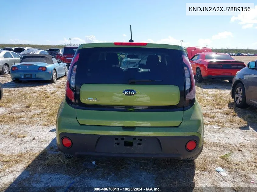 2018 Kia Soul VIN: KNDJN2A2XJ7889156 Lot: 40678813