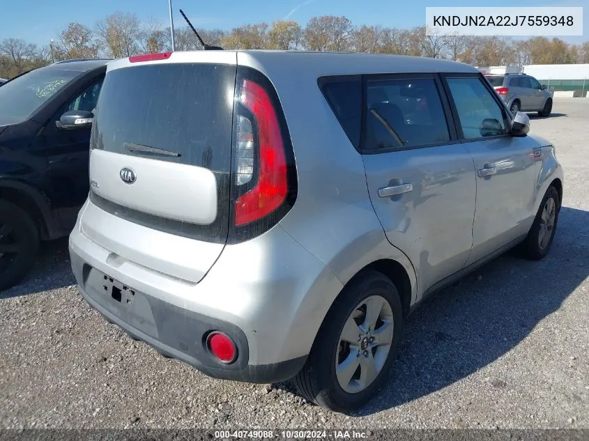 KNDJN2A22J7559348 2018 Kia Soul