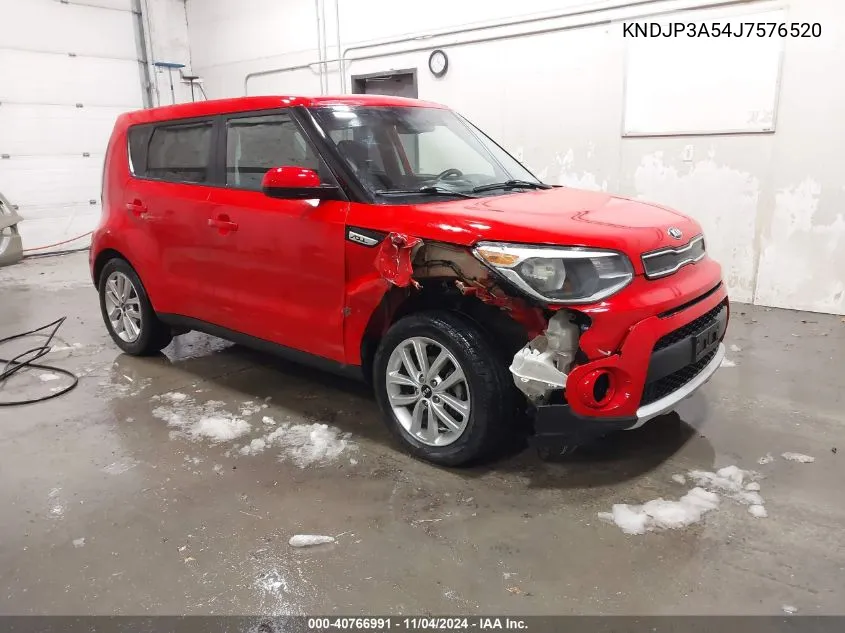 2018 Kia Soul + VIN: KNDJP3A54J7576520 Lot: 40766991