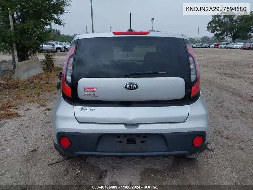 2018 Kia Soul VIN: KNDJN2A29J7594680 Lot: 40796409