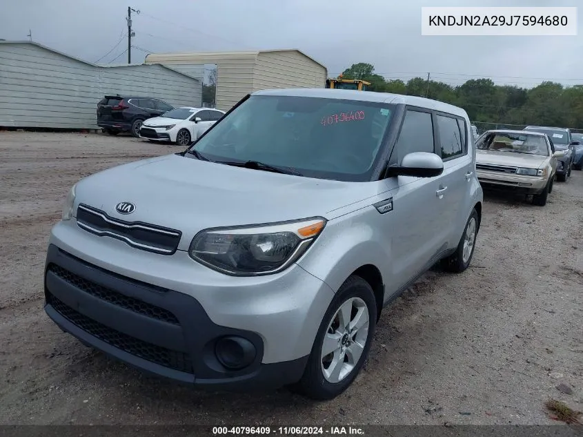 2018 Kia Soul VIN: KNDJN2A29J7594680 Lot: 40796409