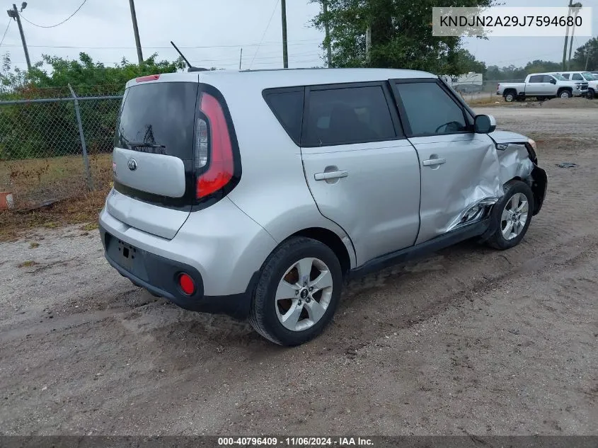 2018 Kia Soul VIN: KNDJN2A29J7594680 Lot: 40796409