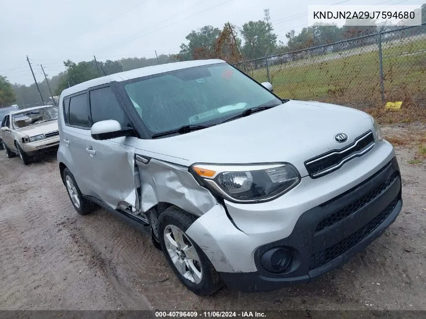 2018 Kia Soul VIN: KNDJN2A29J7594680 Lot: 40796409