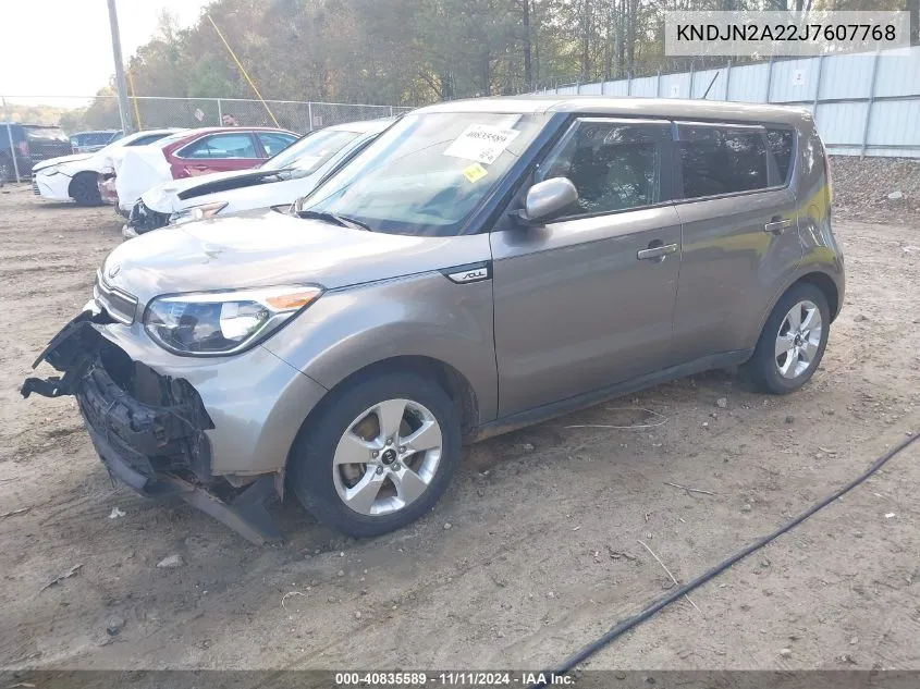 2018 Kia Soul VIN: KNDJN2A22J7607768 Lot: 40835589