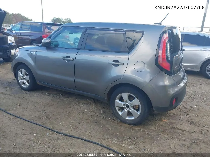 2018 Kia Soul VIN: KNDJN2A22J7607768 Lot: 40835589