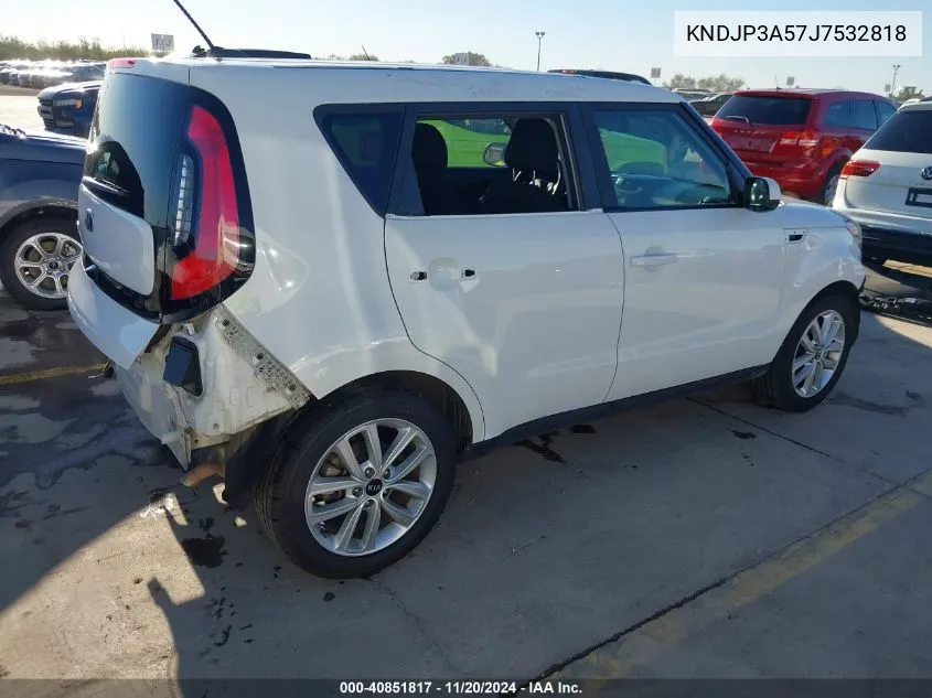 2018 Kia Soul + VIN: KNDJP3A57J7532818 Lot: 40851817