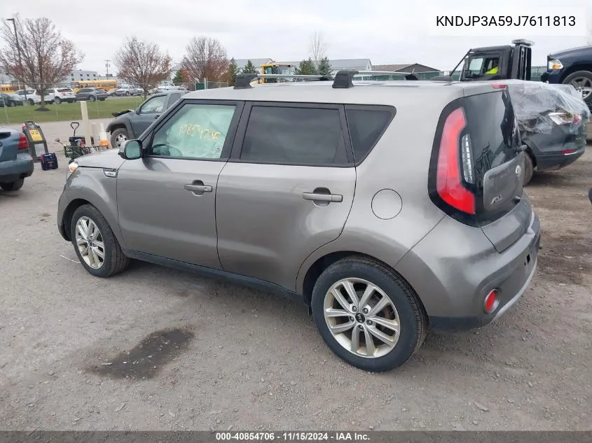 2018 Kia Soul + VIN: KNDJP3A59J7611813 Lot: 40854706