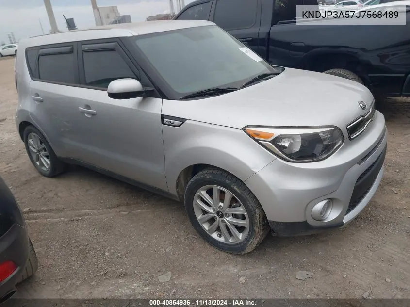 2018 Kia Soul + VIN: KNDJP3A57J7568489 Lot: 40854936