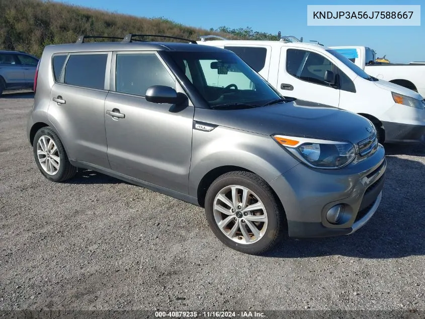 2018 Kia Soul + VIN: KNDJP3A56J7588667 Lot: 40879235