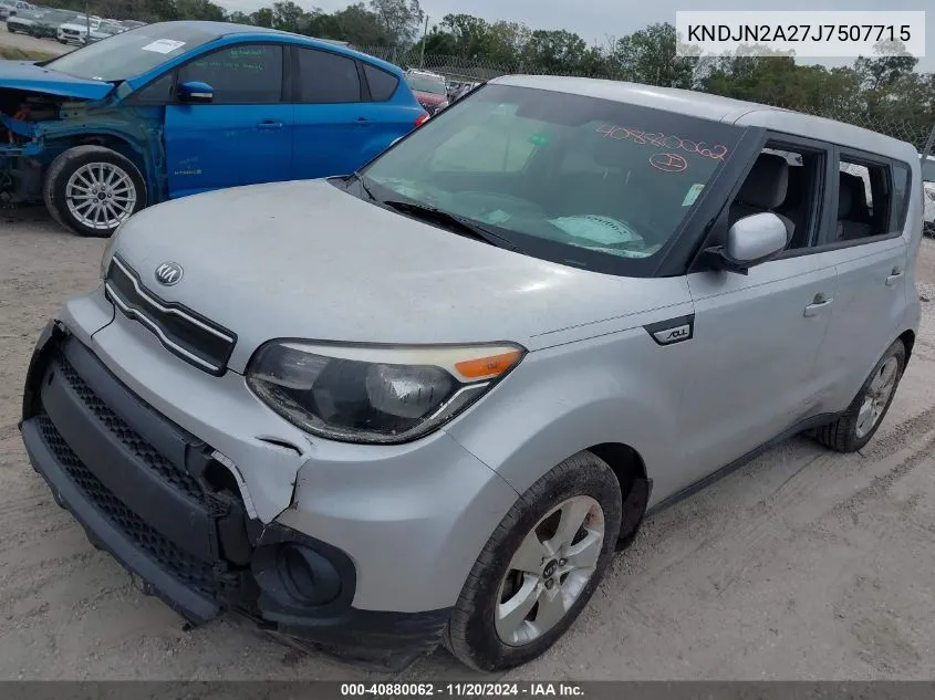 2018 Kia Soul VIN: KNDJN2A27J7507715 Lot: 40880062