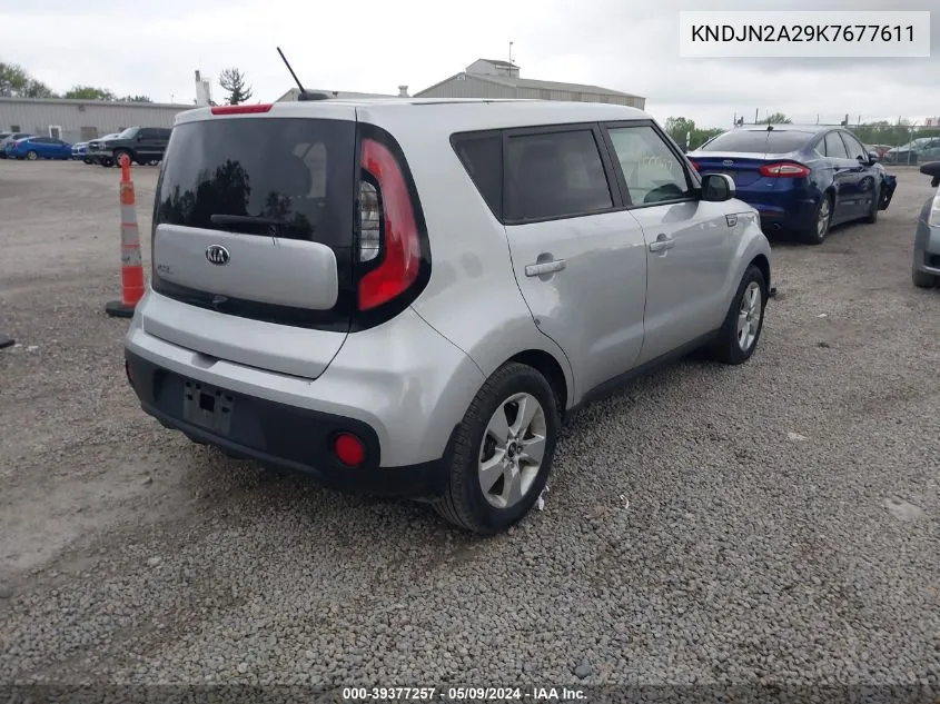 2019 Kia Soul VIN: KNDJN2A29K7677611 Lot: 39377257