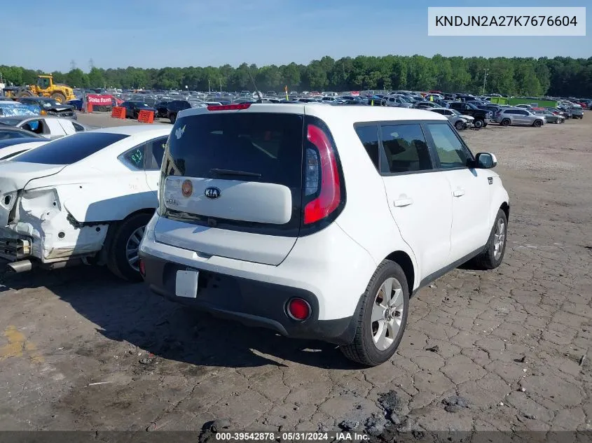 2019 Kia Soul VIN: KNDJN2A27K7676604 Lot: 39542878