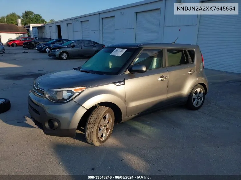 KNDJN2A2XK7645654 2019 Kia Soul