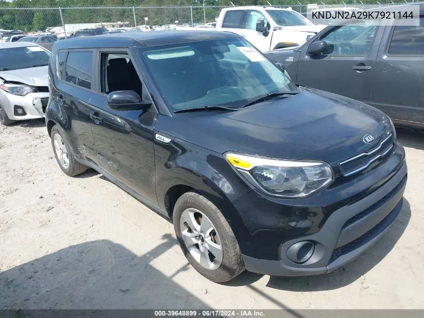 2019 Kia Soul ! VIN: KNDJN2A29K7921144 Lot: 39648899