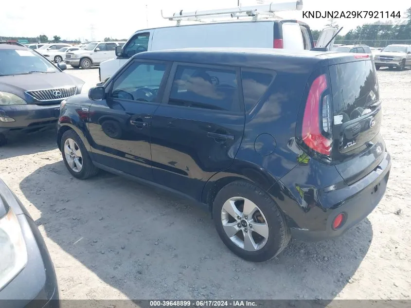 2019 Kia Soul ! VIN: KNDJN2A29K7921144 Lot: 39648899