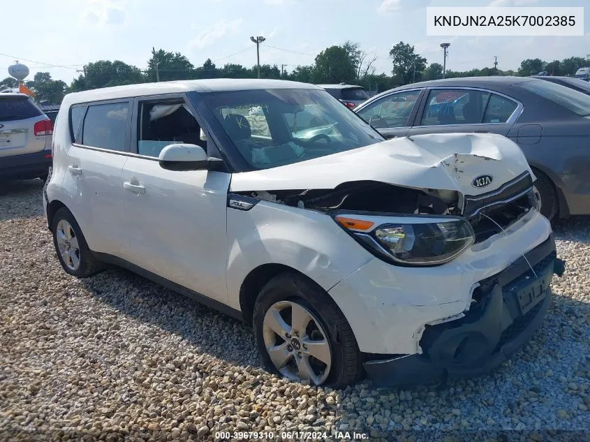 KNDJN2A25K7002385 2019 Kia Soul