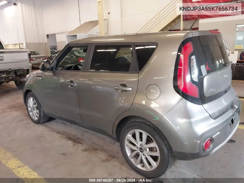 2019 Kia Soul + VIN: KNDJP3A55K7656734 Lot: 39748287