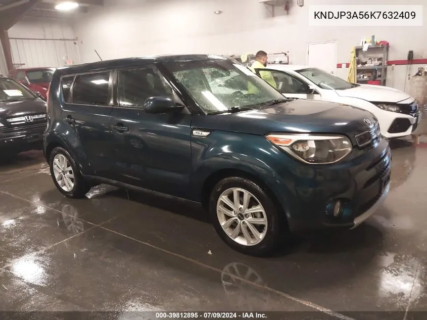 2019 Kia Soul + VIN: KNDJP3A56K7632409 Lot: 39812895