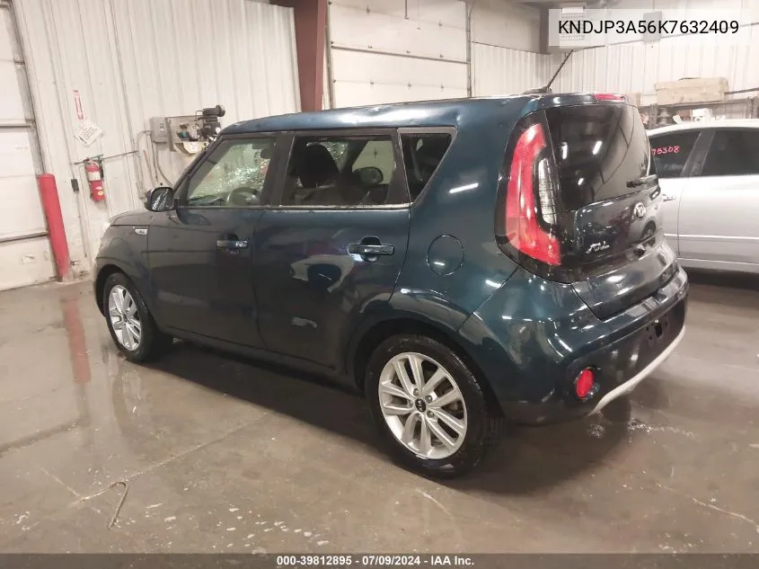 2019 Kia Soul + VIN: KNDJP3A56K7632409 Lot: 39812895