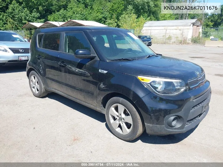 2019 Kia Soul VIN: KNDJN2A26K7011676 Lot: 39814754